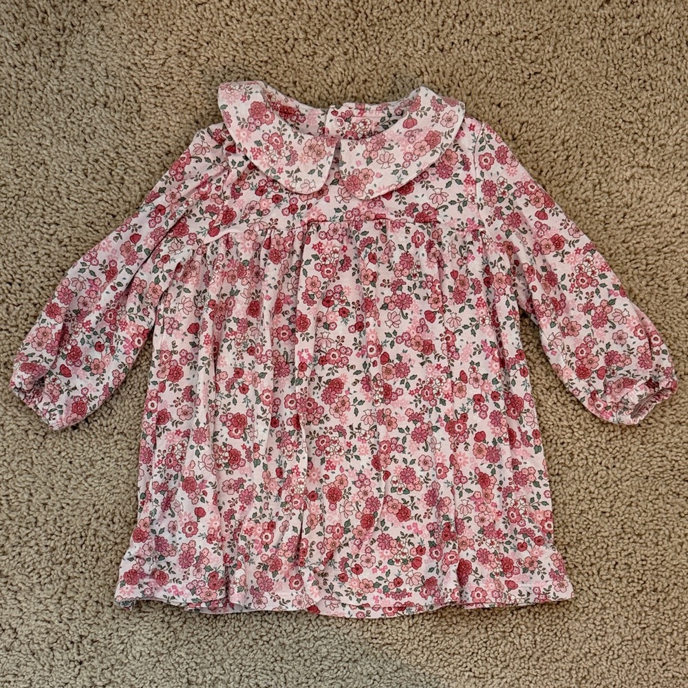 6-12 Month Angel Dear Pink Floral Kids Blouse. Gently used.